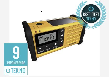 SANGEAN MMR-88 DAB+/FM/lommelykt/mobillader - nødstrøm på tur - 375 gram - beredskapsradio