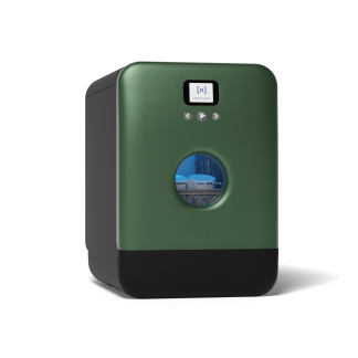 BOB PRO - design ECO mini-oppvaskmaskin for bedrifter - grønn krom - green chrome / black