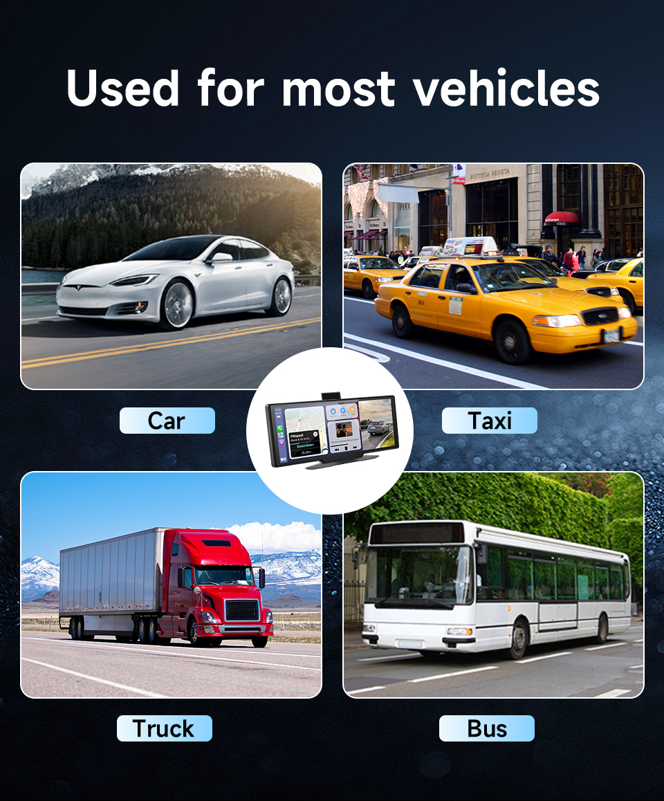 VST CAR-MULTI - multimedia berørings-skjerm med dashCam og ryggekamera - Android Auto / Apple CarPlay - Bilde 8