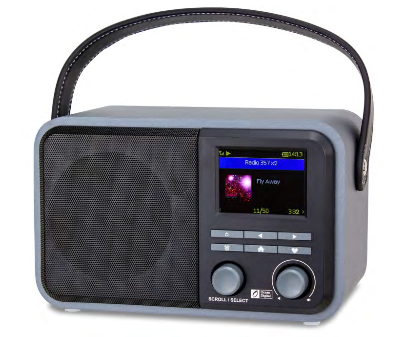 BESTILL NÅ! SPESIALPRIS! VST DABhourHome WR 330 - Trådløs WEB-radio og DAB+radio trekabinett med batteri innebygget